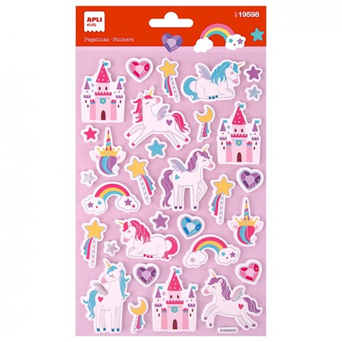 Apli Stickers Eenhoornen 32 stuk
