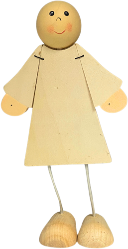 Meisje van Hout 21 cm