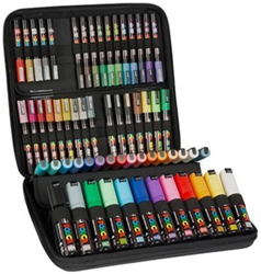 Uni Posca Verfmarker 60 Set Koffer