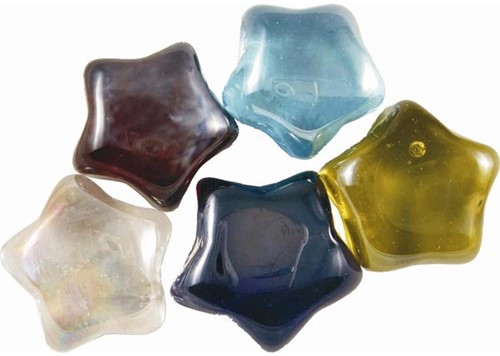 Mosaikstein Glass Nuggets Sterren Multicolour 200gr 