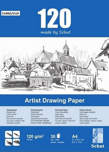 Schut Artist Drawing Paper A4 120gr 30 sheets