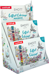 Uni Emott Display Art therapy Fineliners 6 stuk + 1 notitieboek