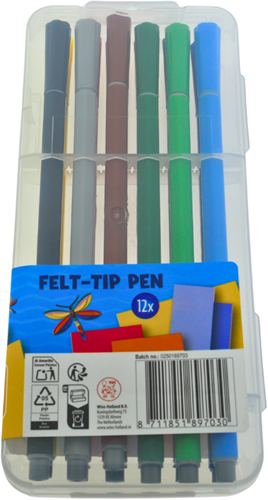 Wins Felt-Tip Pen Set 12 Colors-2