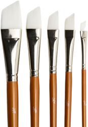 Hobby & Crafting Fun Artist Brush Angled Set of 5