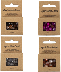 CC Agate Beads 28 pieces
