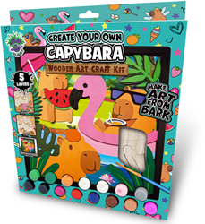 Splat Planet Wood Art Set Capibara 27 x 26 x 3,5 cm