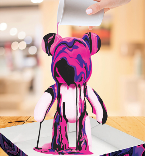 Splat Planet Pink Marble Set Bear 24 x 30 x 10 cm-3