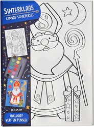 Wins Canvas Schilderen Sinterklaas 18x25 cm