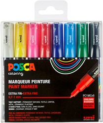 Uni Posca Verfmarker 8 Set 1MC Basis