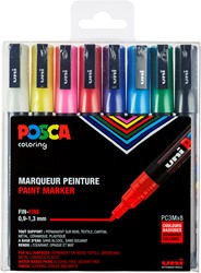 Uni Posca Verfmarker 8 Set 3M Basis