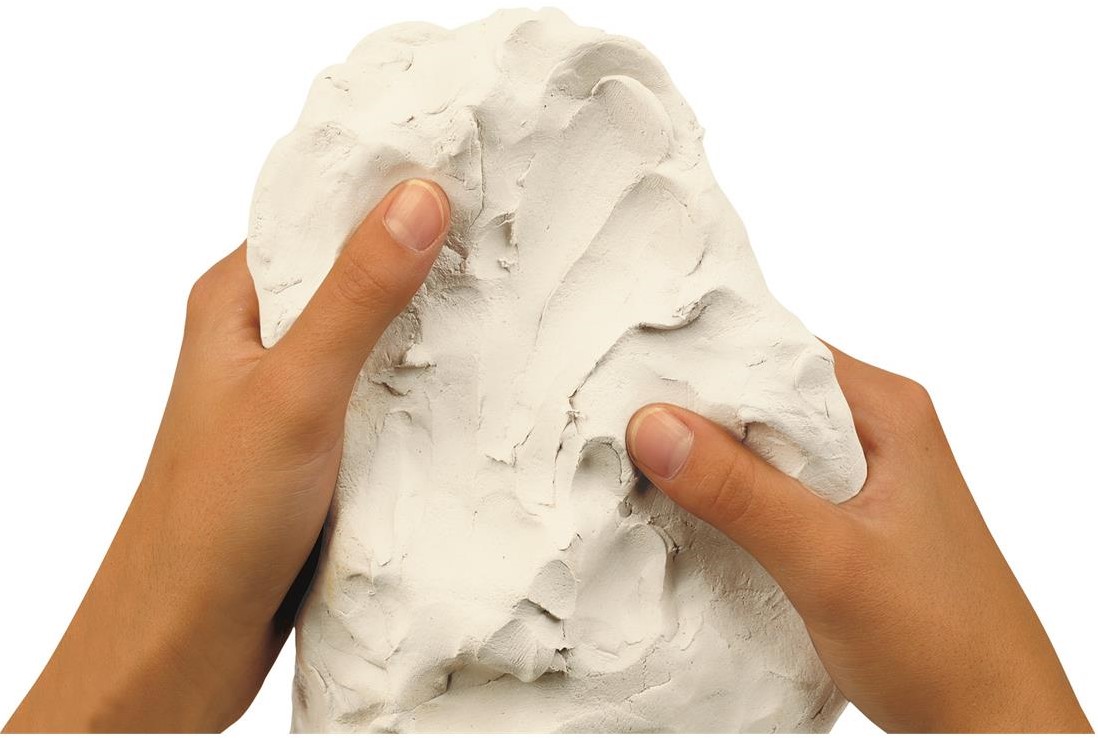 Plus Luchtdrogende Klei 1kg Extra Wit hobbygroep