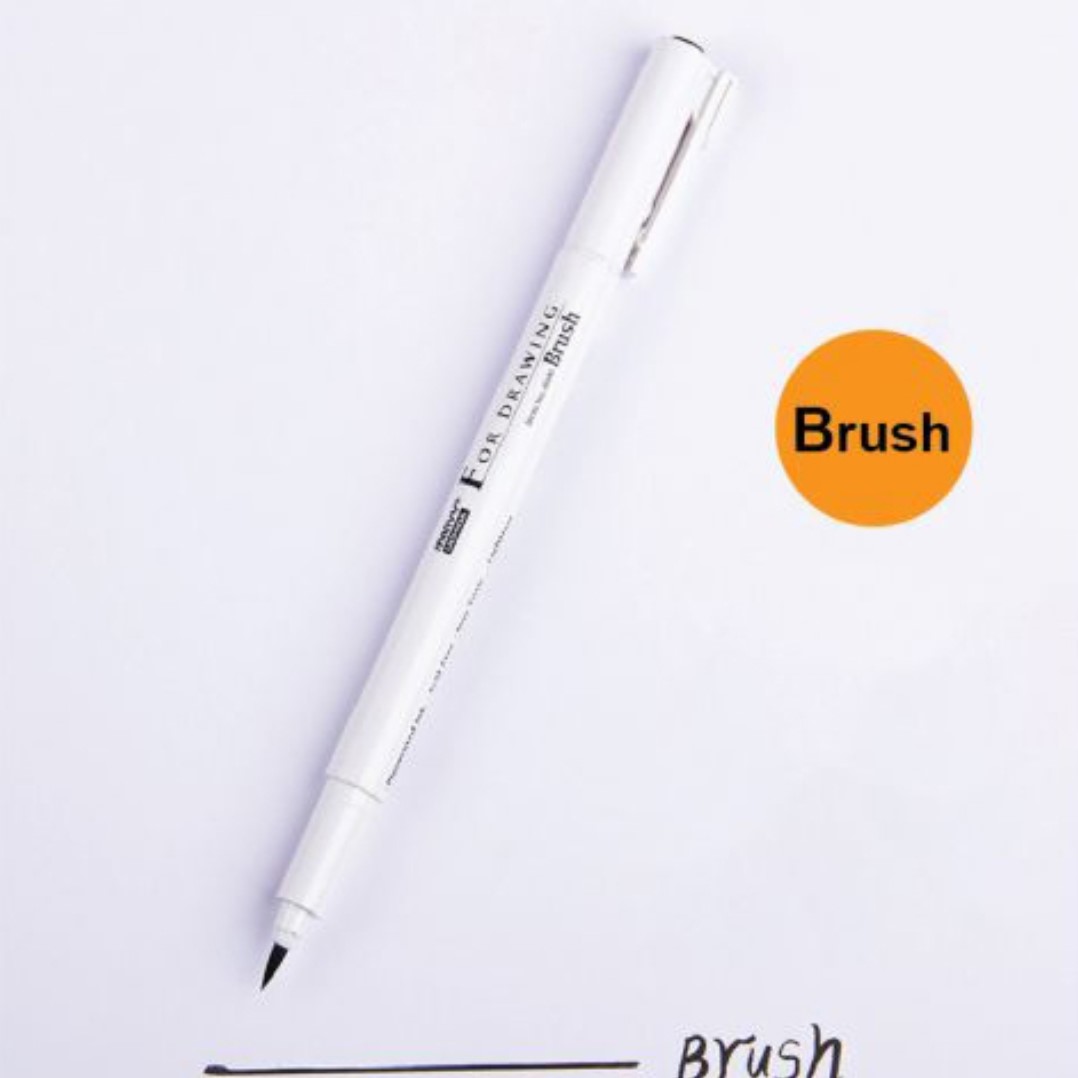 Marvy Uchida Brushpen Zwart hobbygroep