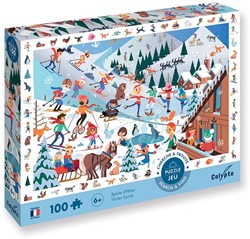 SentoSphère Puzzle Seek and Find Winter Sports 100 pieces