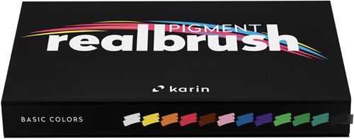 Karin Realbrush Pigment Set Basic Colors Collection 12 stuks