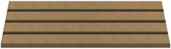  Gomille MDF Standard 35x13 cm 3 Grooves