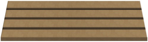 Gomille MDF Standaard 35x13 cm 3 Groeven 