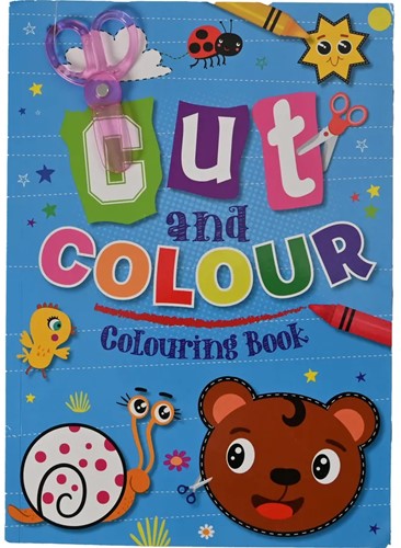 Wins Knip & Kleur Kleurboek met Schaar 24 vel