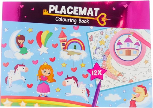 Wins Kleurboek Unicorn Placemats 42x30 cm