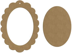 Gomille Duo Frame Oval 16 x 21 cm