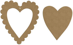 Gomille Duo Frame Heart 20 x 22 cm