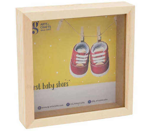 Houten 3D Frame 17 x 17 x 4 CM