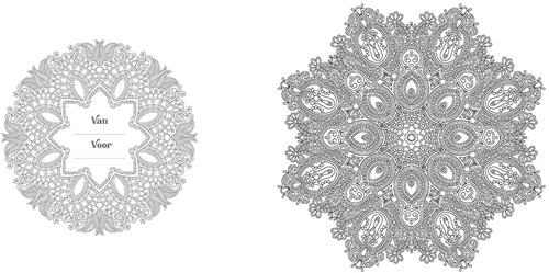 Coloring Book - Mandala L: 24 x W: 24 x D: 1.9 cm-3