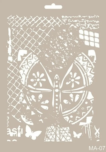Cadence Butterfly Stencil MA07 21 x 29 cm