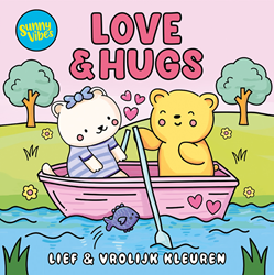 De Lantaarn Kleurboek Sunny Vibes - Love & Hugs L: 25 x B: 25 x D: 0,5 cm