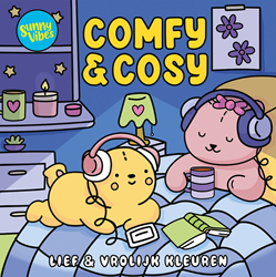 De Lantaarn Kleurboek Sunny Vibes - Comfy & Cosy L: 25 x B: 25 x D: 0,5 cm