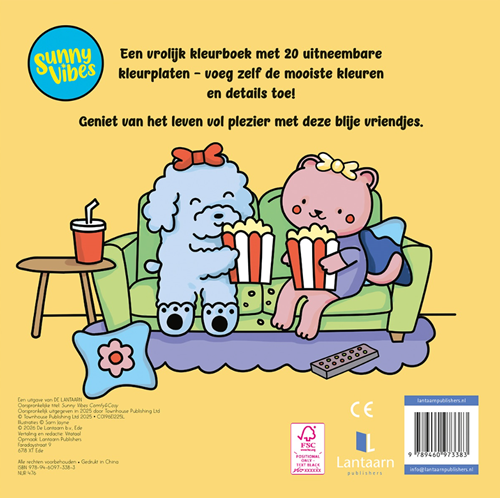 De Lantaarn Kleurboek Sunny Vibes - Comfy & Cosy L: 25 x B: 25 x D: 0,5 cm-3