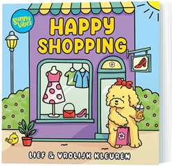De Lantaarn Kleurboek Sunny Vibes - Happy Shopping L: 25 x B: 25 x D: 0,5 cm