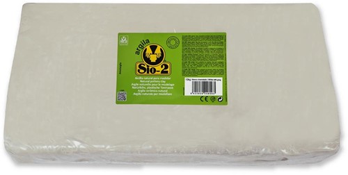 SIO-2 Natural Clay with Chamotte 10kg White