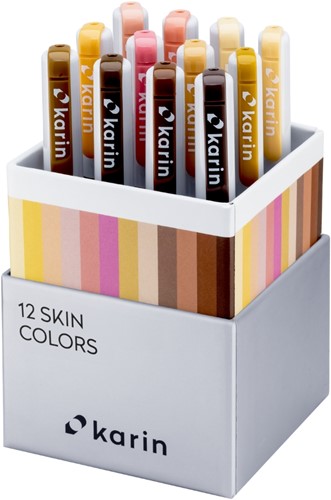 Karin Realbrush PRO Set 12 stuks Skin Colours