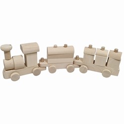 Houten Bouwtrein Beukenhout 45 cm