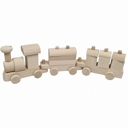 Houten Bouwtrein Beukenhout 45 cm