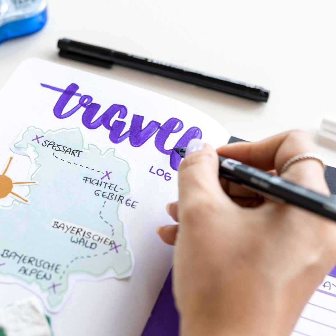 Reisjournal met Tombow
