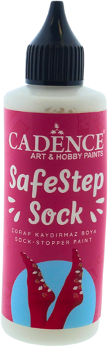 Cadence SafeStep Sock-Stop Anti-Slip Verf White