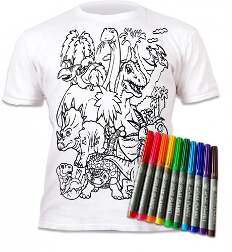 Splat Planet Dinosaur T-Shirt Coloring Set (5-6 Years)