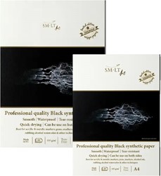 SMLT Drawing Pad Professional Synthetic 155gr 10 sheets Black
