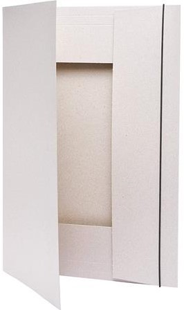 Folia Folder made of grey cardboard - A3 - With elastic band-2