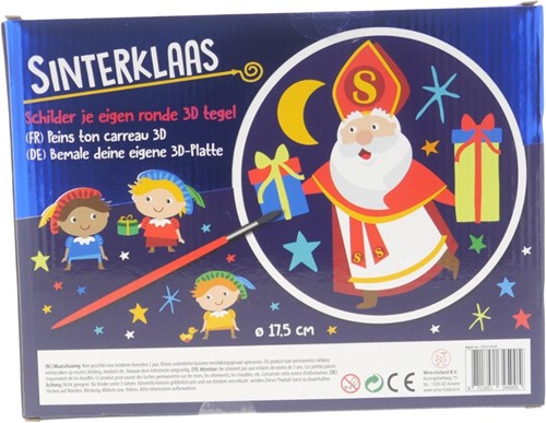 Wins 3D Tegel Schilderen Set 17,5 cm Sinterklaas-2