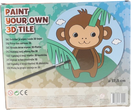 3D Tile Painting Set 17.5 cm Jungle-2