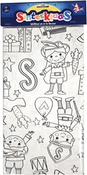 Wins Papieren Tafelkleed om zelf in te kleuren Sinterklaas 138 x 220 cm