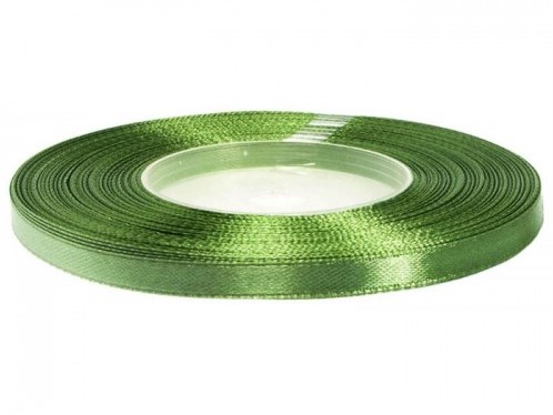 Satijnlint 6 mm 32 m Kaki groen