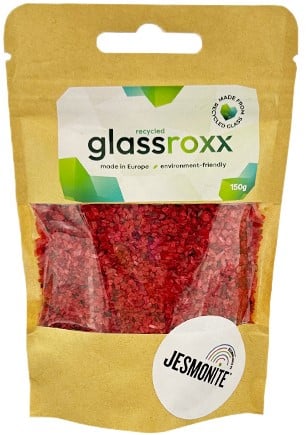 Jesmonite GlassRoxx Small 150gr Verkeersrood