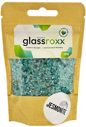 Jesmonite GlassRoxx Zakje Glas 150gr Turkoois