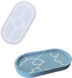 Siliconen Mal 18x9,5cm Schaaltje Ovaal