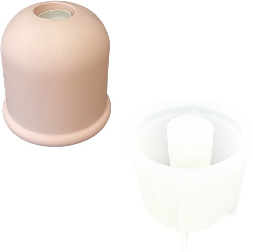 Jesmonite Light Kit Part 2 Siliconen Mal 12x12 cm Lamp Cilinder