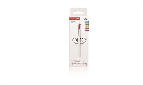 Uni One Pen 0,7 mm Set Neon 5 stuks