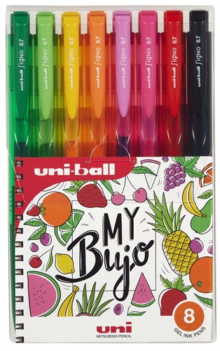 Uni-ball Signo UMN-155 Bujo Set Fruit 8 pennen